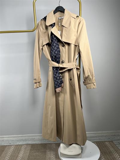 20112 Kuşak Detaylı Apoletli Trenckot