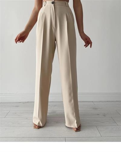 2028 Tek Düğmeli Duble Palazzo Pantolon