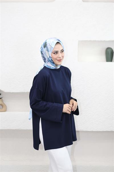 2755 Dikiş Detaylı Duble Kol Sweat