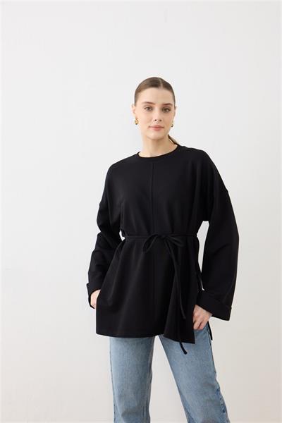 2755 Dikiş Detaylı Duble Kol Sweat