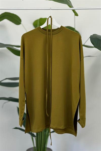 2755 Dikiş Detaylı Duble Kol Sweat