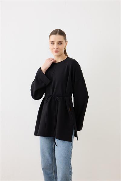 2755 Dikiş Detaylı Duble Kol Sweat