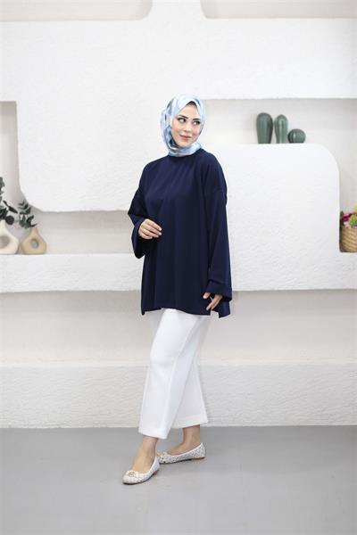 2755 Dikiş Detaylı Duble Kol Sweat