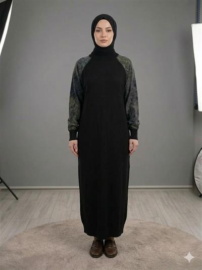 293 Yeni Desen Kumaş Kol Elbise