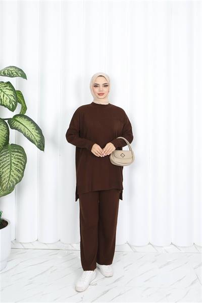 3406 Fitilli Pantolonlu Triko Takım