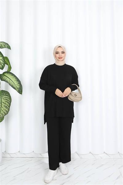 3406 Fitilli Pantolonlu Triko Takım