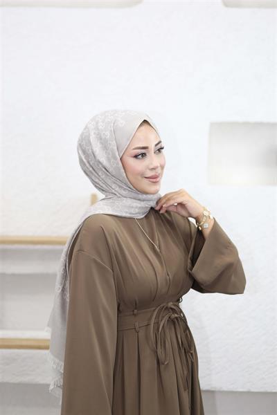 5003 Belden Pileli Bağıcıklı Elbise