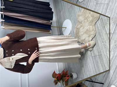 5036 Beli Lastikli Gizli Cepli Tensel Etek