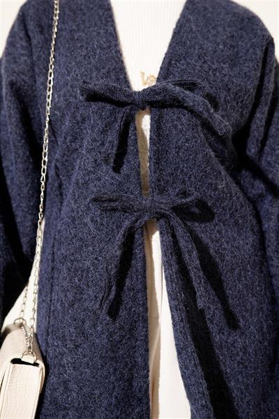 55003 Önü Bağlamalı Buklet Ceket