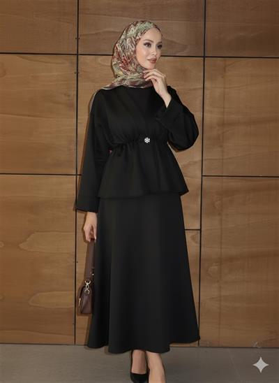 601 Scuba Etekli Düğmeli Takım