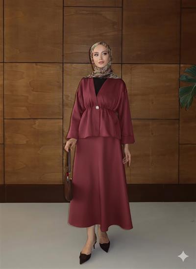 601 Scuba Etekli Düğmeli Takım