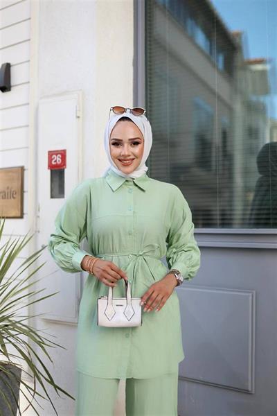 6034 Bağıcıklı Pantolonlu Aerobin Takım