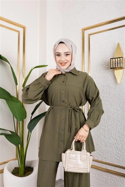 6034 Bağıcıklı Pantolonlu Aerobin Takım