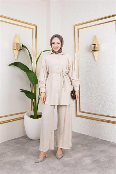 6034 Bağıcıklı Pantolonlu Aerobin Takım