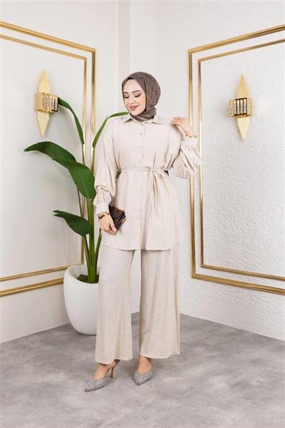 6034 Bağıcıklı Pantolonlu Aerobin Takım