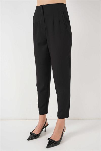 6650 Zara Model Kemersiz Poliviscon Pantolon