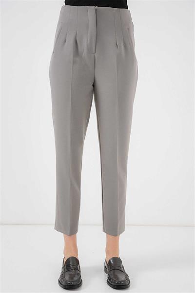 6650 Zara Model Kemersiz Poliviscon Pantolon