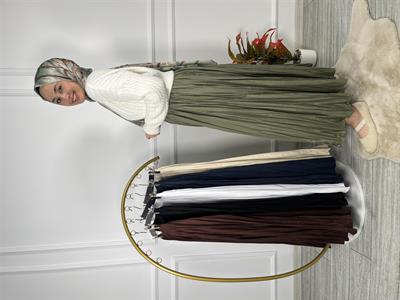 6893 Şaç Örgü Desenli Triko Kazak