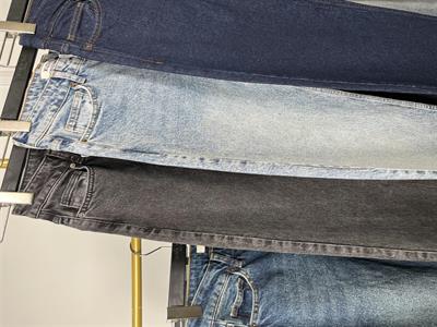 7033 Yüksek Bel Straight Denim Kot Pantolon