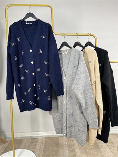 7447 Şardonlu Fiyonk İncili Ceket