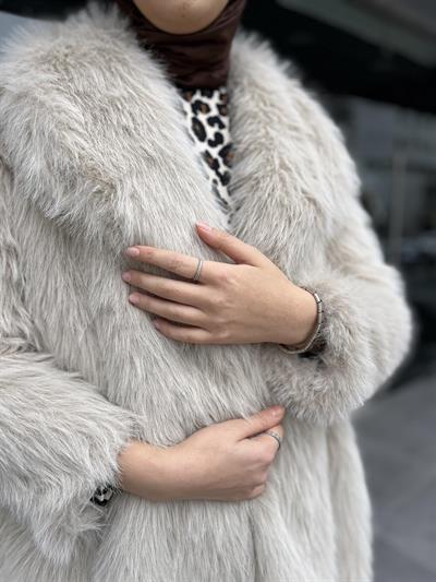 7925 Kürk Detaylı Kaban