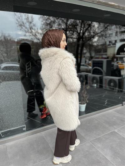 7925 Kürk Detaylı Kaban