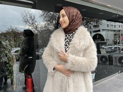 7925 Kürk Detaylı Kaban