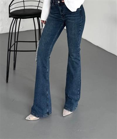 867 Yüksek Bel İspanyol Paça Skinny Kot Pantolon