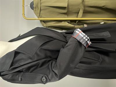 K3152 Kuşaklı Ekose Astarlı Trenckot