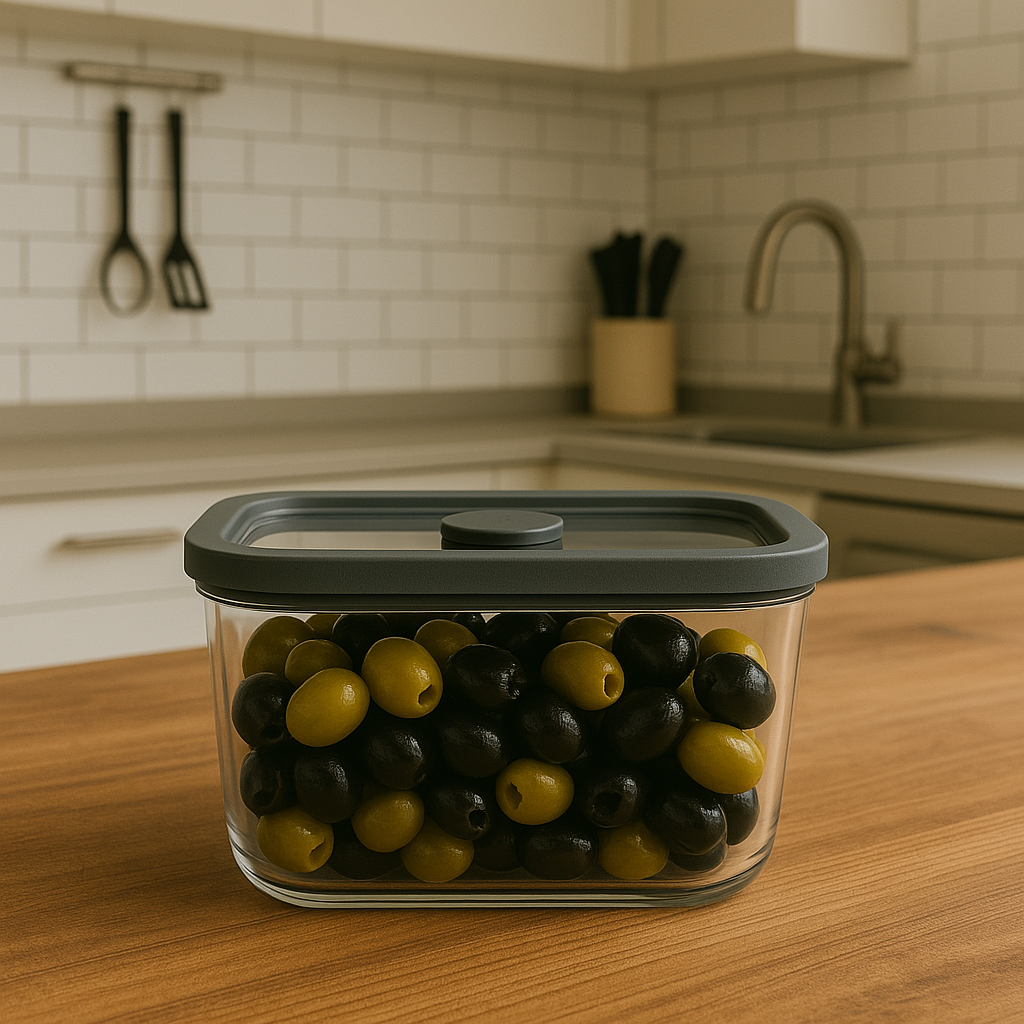 Arow 1400 ML Cam Saklama Kabı Gri