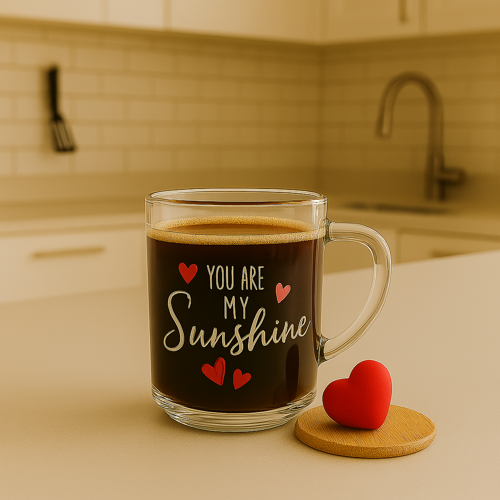 Tohana Bambu Kapaklı Cam Kupa  400 ml 10x6x8 cm