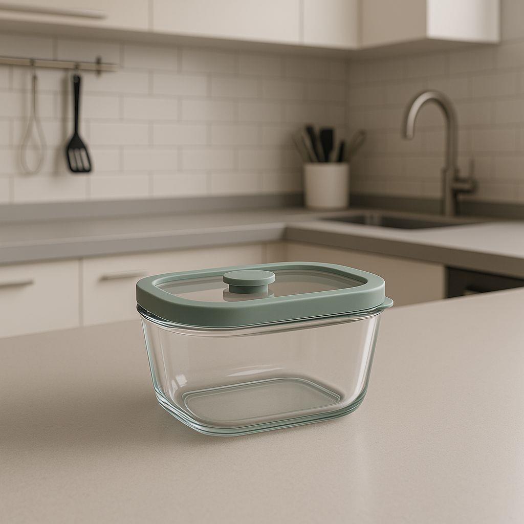 Arow 800 ML Cam Saklama Kabı Yeşil