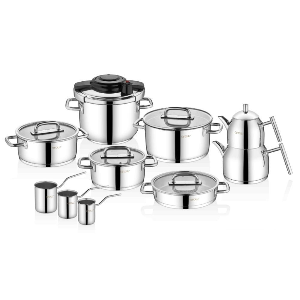 Arow Apollo 16 Parçe Çelik Çeyiz Seti