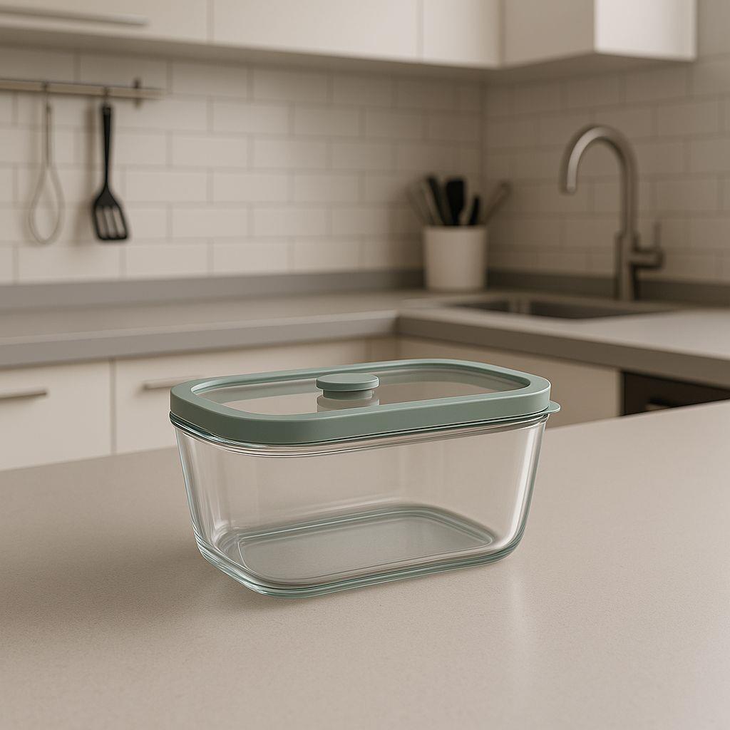 Arow 1400 ML Cam Saklama Kabı Yeşil