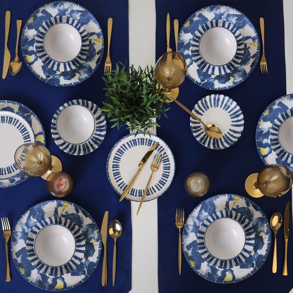 Keraart Azure Yemek Takımı 24 Parça 6 Kişilik 21423-24-25