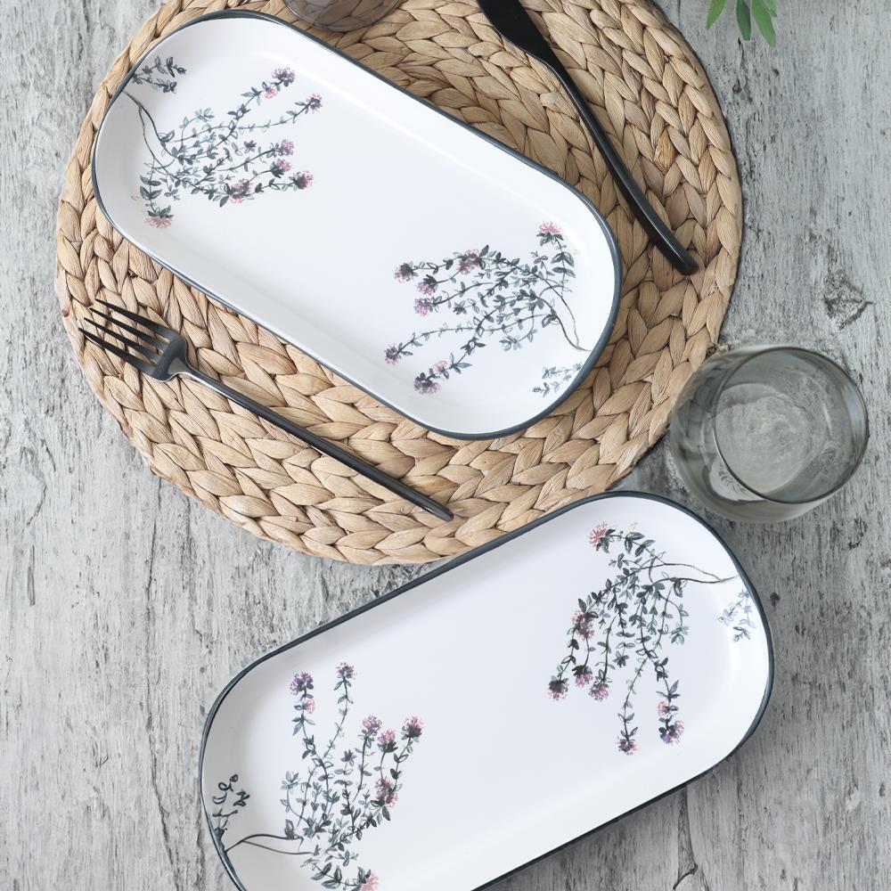 Keraart Çiçek Bahçesi Noyan Kayık Tabak 28 Cm 2 Adet 18938