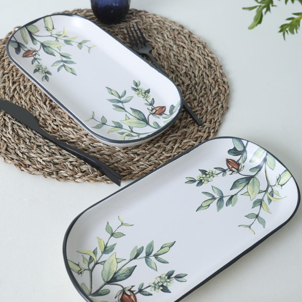 Keraart Çiçek Bahçesi Noyan Kayık Tabak 28 Cm 2 Adet 18941