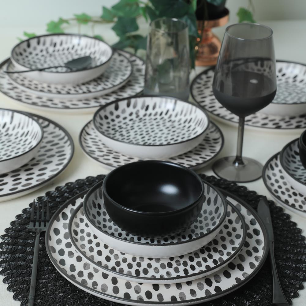 Keraart Shadow Nordic Yemek Takımı 24 Parça 6 Kişilik 21434
