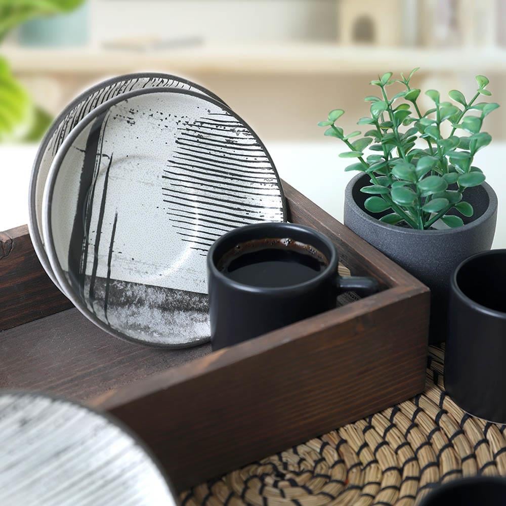 Keraart Shadowy Nordic Kahve Takımı 12 Parça 6 Kişilik 21784
