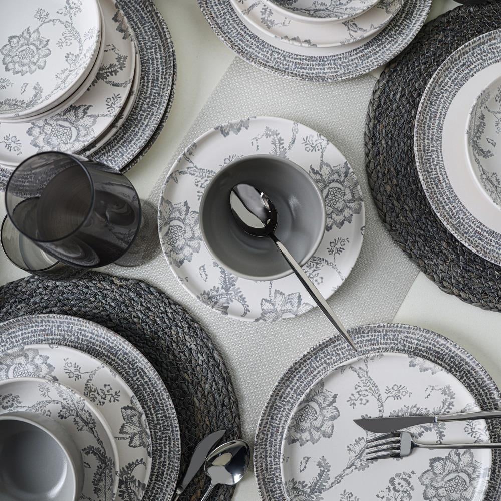 Keraart Silver Bloom Yemek Takımı 24 Parça 6 Kişilik 21469-70-71