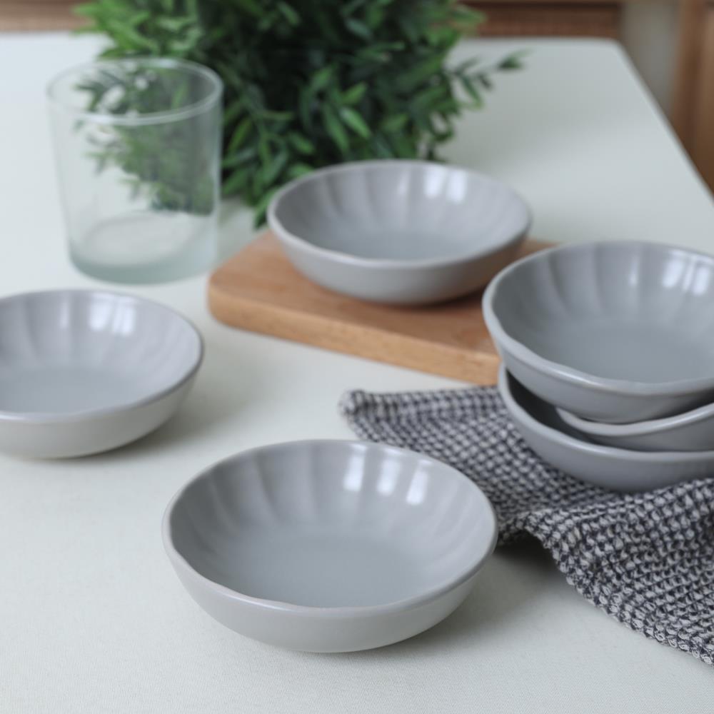 Mat Gri Sirius Çerezlik / Sosluk 12 Cm 6 Adet 995