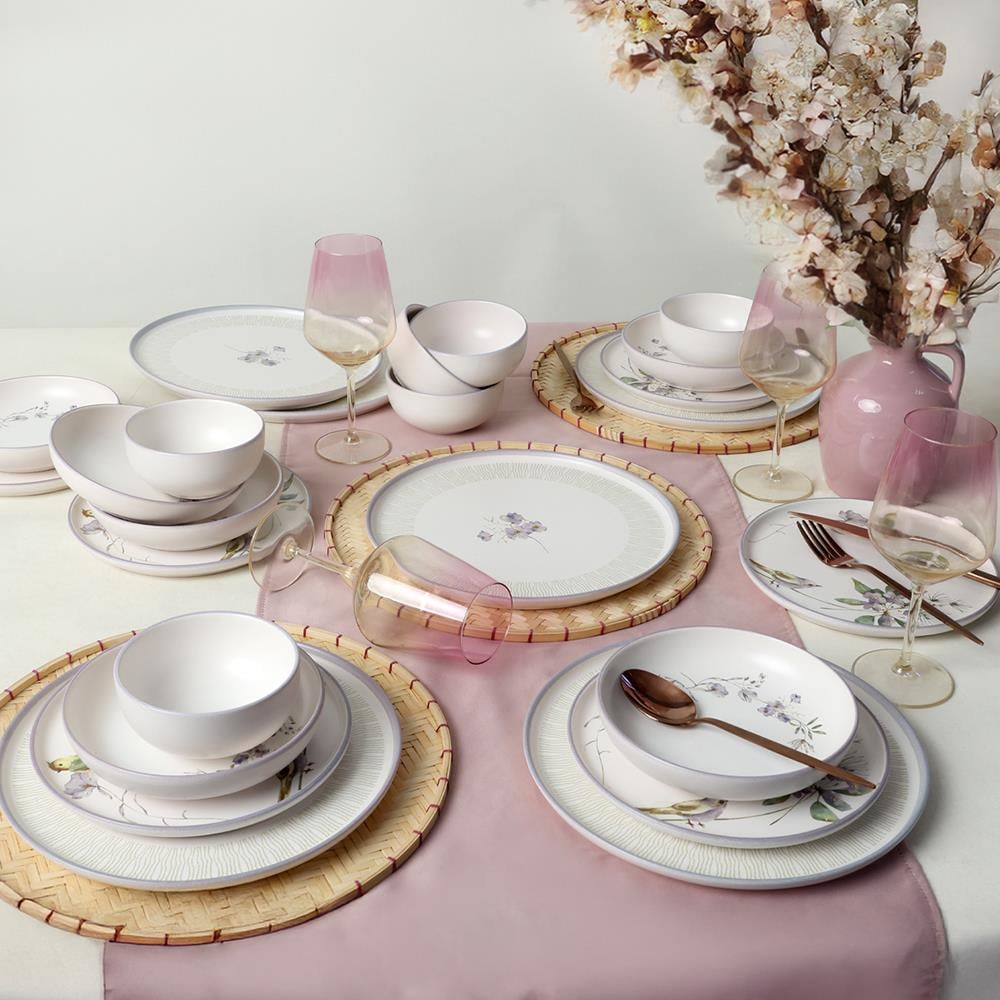 Purple Bloom Nordıc Yemek Takımı 24 Parça 6 Kişilik 22431-32