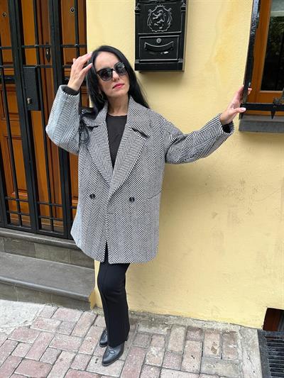 BALIK SIRTI SİYAH KABAN