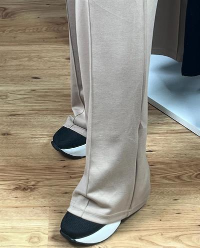 MARKA MODEL BELİ LASTİKLİ ÇİMALI PALAZZO TAŞ PANTOLON