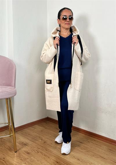 BUKLET KAPÜŞONLU TAŞ HIRKA KABAN