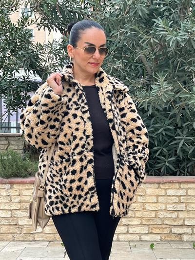 FERMUARLI ASTARLI LEOPAR YUMOŞ MONT