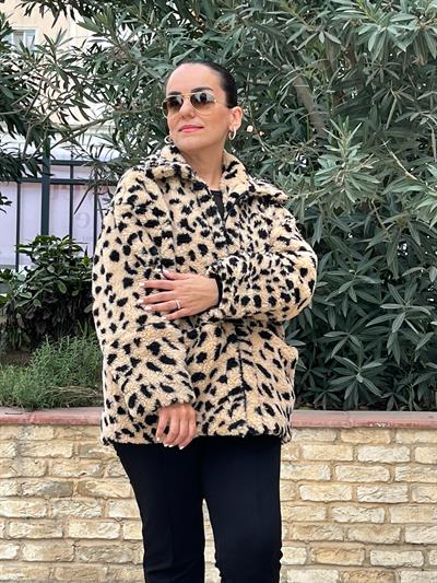 FERMUARLI ASTARLI LEOPAR YUMOŞ MONT