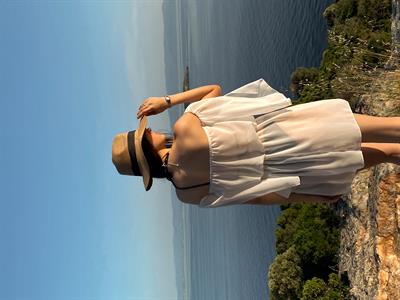 Aurea Salaş Şifon Beyaz Plaj Pareo Elbise 