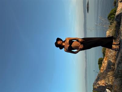 Elia Siyah Büzgülü Pareo Etek & Crop Üstü Takım