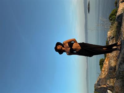 Elia Siyah Büzgülü Pareo Etek & Crop Üstü Takım